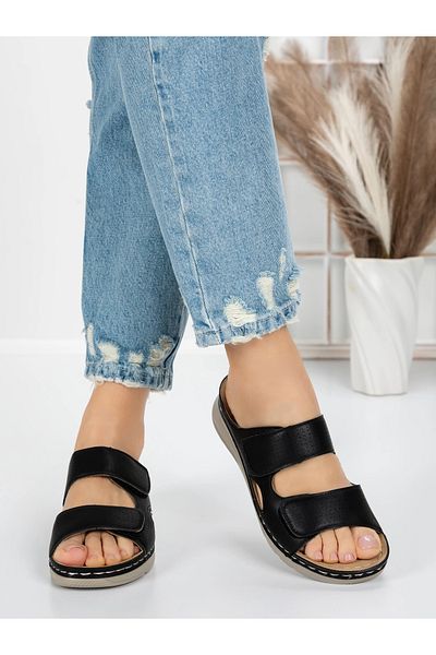 mei Women's Slippers with Low Sole 5GZ36 Black | Mei