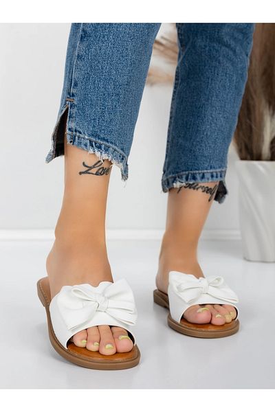 mei Women's Slippers with Low Sole 5PT9 White | Mei