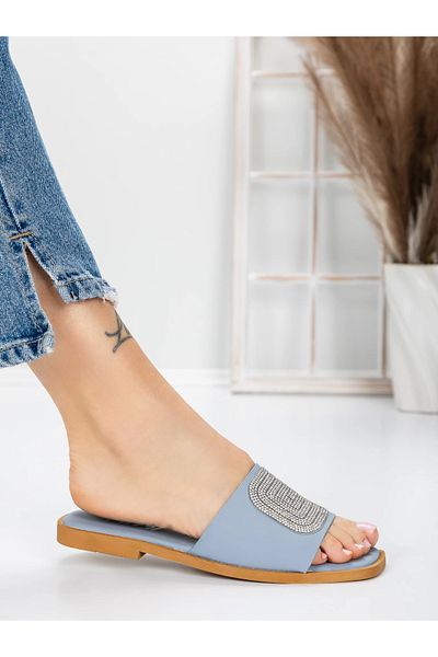 mei Papuci Dama cu Talpa Joasa 3AW308 Albastru | Mei