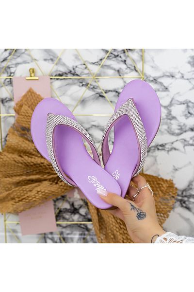 mei Women's Slippers 2Q1 Purple Mei