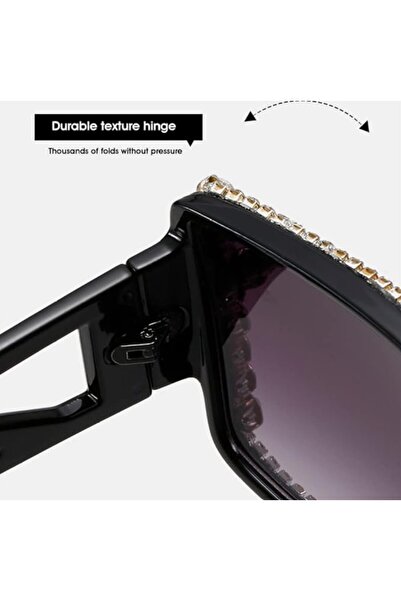 REDz Accessories Geometric Sunglasses, Glam Lux Style, UV Protection, Purple Lens