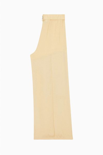 Patrizia Pepe WIDE PANTS WITH ELASTIC WAIST - PATRIZIA PEPE - 44, BEIGE