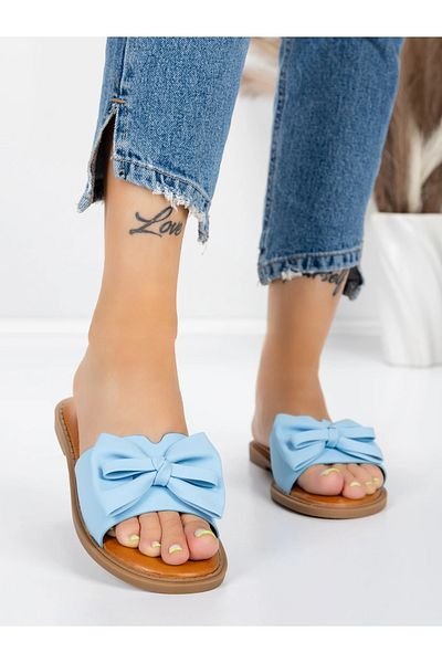 mei Women's Slippers with Low Sole 5PT9 Blue | Mei