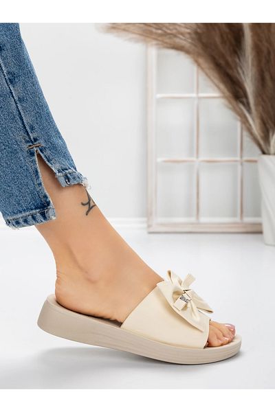 mei Women's Slippers with Low Sole 5XJ57 Beige | Mei