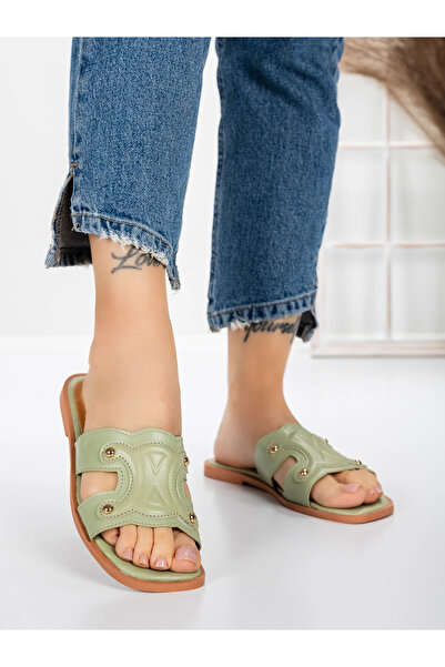 mei Women's Slippers with Low Sole 3AW307 Green | Mei