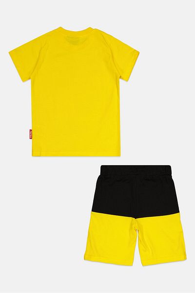 Guru 99 Toddlers Boy 2pc Crew Neck Graphic Print Short Sleeves T-shirt And Shorts, Multicolor