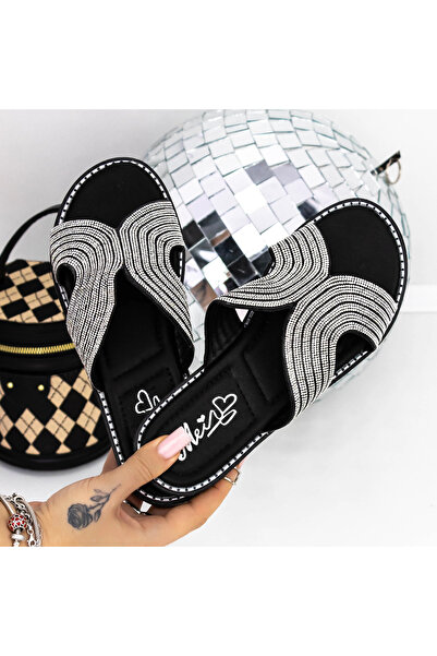 mei Women's Slippers with Low Sole 3PT17 Black | Mei