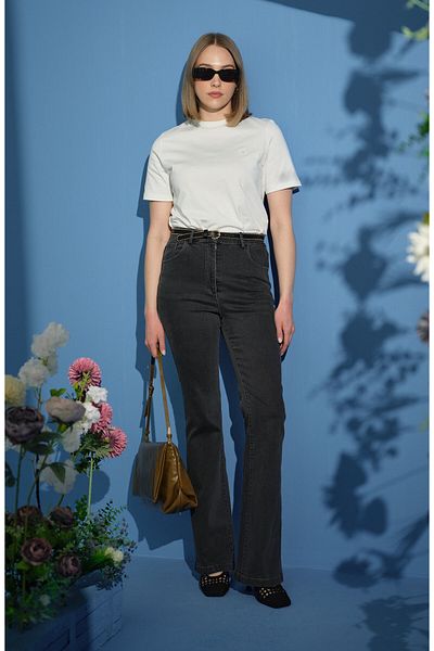 Fatma Atasoy Flare Gri Jean