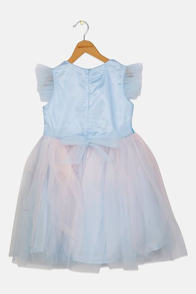 Luna Moon Kids Girl Sequined Party Dress, Multicolor