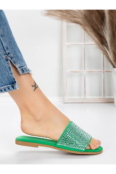 mei Women's Slippers with Low Sole 3AQ18 Green | Mei