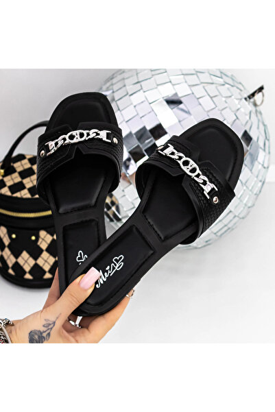 mei Women's Slippers with Low Sole 3MN10 Black | Mei