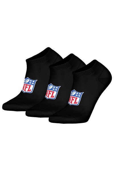 NFL Unisex Sneaker-Socken, 3er Pack - NFL Shield 3Pack Sneaker Socks, Logo, B...