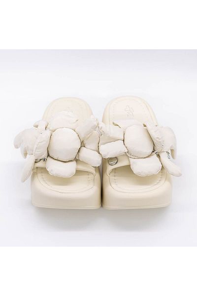 mei Women's Platform Slippers 3WL171 Beige | Mei