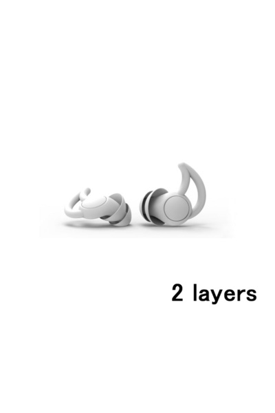Choice سدادات أذن رمادية مكونة من طبقتين، سدادات أذن، إلغاء الضوضاء، سدادة نو...