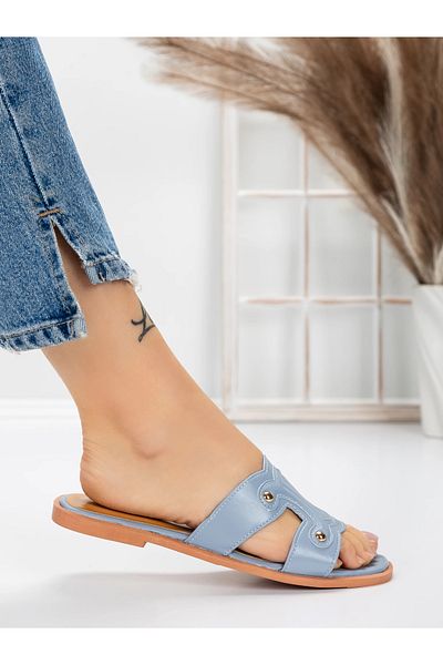mei Women's Slippers with Low Sole 3AW307 Blue | Mei