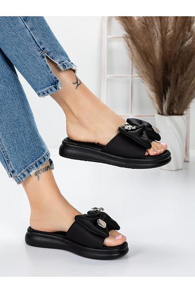 mei Women's Slippers with Low Sole 5WL21 Black | Mei