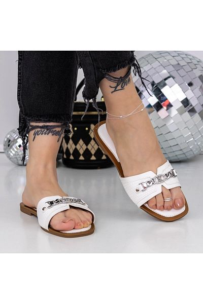 mei Women's Slippers with Low Sole 3MN10 White | Mei