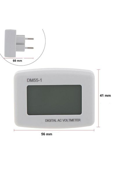 OEM Electronic AC/DC voltage tester for EU 220V plug, LCD display