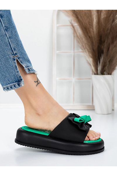 mei Women's Slippers with Low Sole 3AW310 Black | Mei
