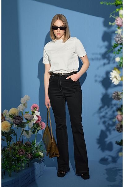 Fatma Atasoy Flare Black Jean