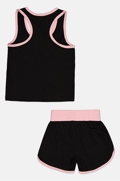 Guru 99 Toddlers Girl 2 Pieces Graphic Print Top And Bottom Set, Multicolor