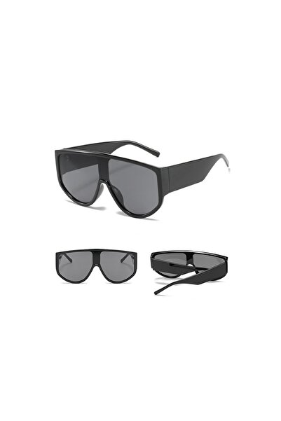REDz Accessories Full Shield Sunglasses, Massive Lens, UV400 Protection, Black