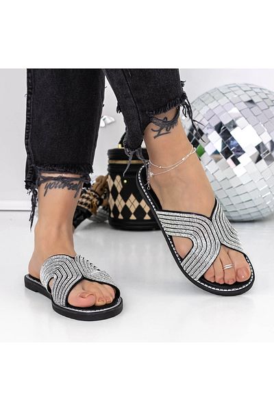 mei Women's Slippers with Low Sole 3PT17 Black | Mei