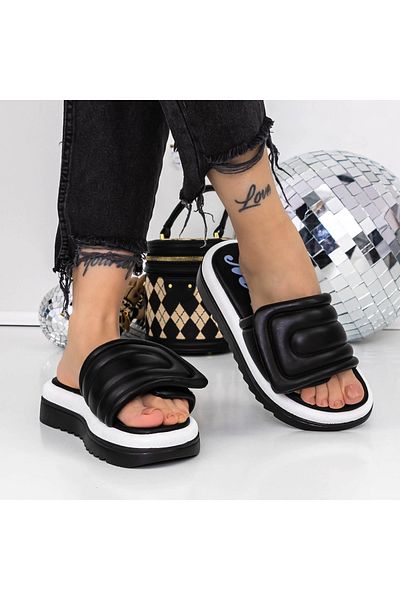mei Women's Slippers with Low Sole 3GH22 Black | Mei