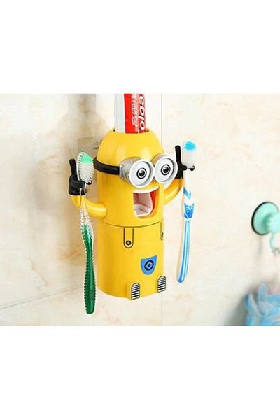 Blusmart Suport pentru periuță de dinți cu dozator de pastă de dinți - Minions