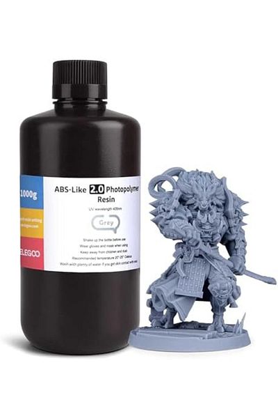 ELEGOO ABS-Like 3D Printer Resin LCD UV-Curing Resin 405nm Standard Photopolymer Resin for LCD 3D Pr