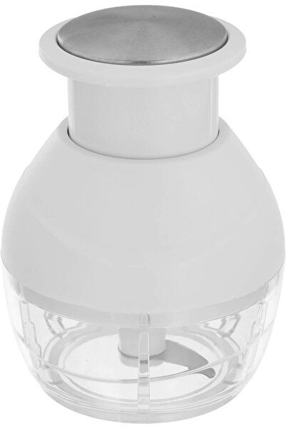 Generic Al Saif Gallery Plastic Garlic Chopper, Steel Blades - White