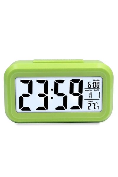 OEM LED digital clock, with alarm, thermometer and calendar, alarm snooze, light sensor