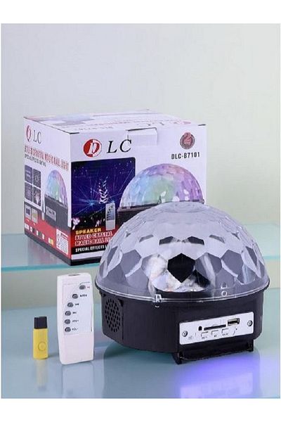 DLC Multicolored light up disco ball for party bluetooth