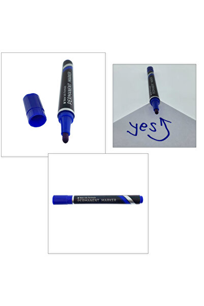 OEM Blue permanent marker, THINK U100, with 1.5MM round tip, for writing on any surface
