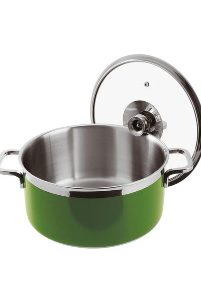 Paderno Pot with Lid Green cm 20 H 10