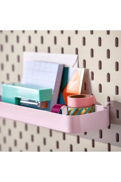 IKEA Skadis Pink Shelf, Multi-Purpose Board Piece
