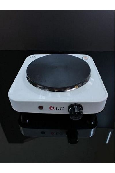 DLC Single Burner Electric Stove 800 White/Black