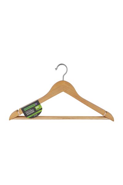 ROYALFORD Wooden Hangers 3 Pack Wooden Suit Hanger Non-Slip Cloth Hangers
