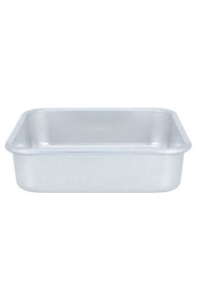 Alsaif Gallery Aluminum Cake Mold from Alsaif Gallery, 24.5x24.5x6.5 cm - Silver