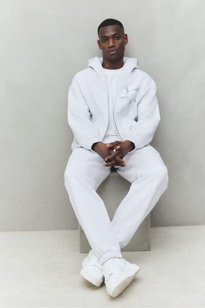 H&M Kapüşonlu ve Fermuarlı Üst Loose Fit