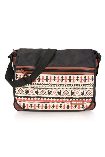 Lamonza Maya shoulder bag 36x12x29 cm, 300 gr, black / brown