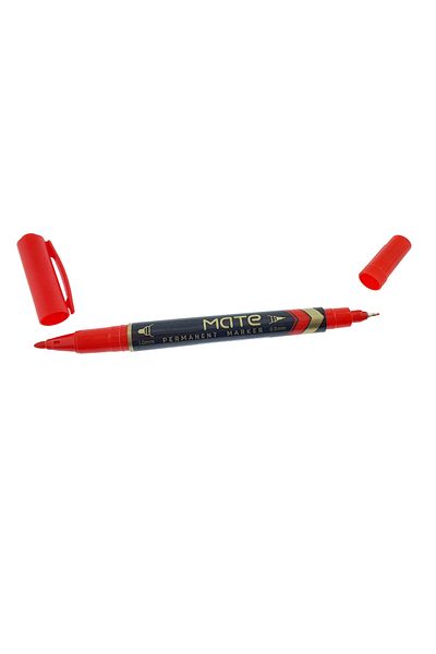 OEM Red Permanent Marker With 2 Tips, 0.5mm And 1mm, For Various Surfaces