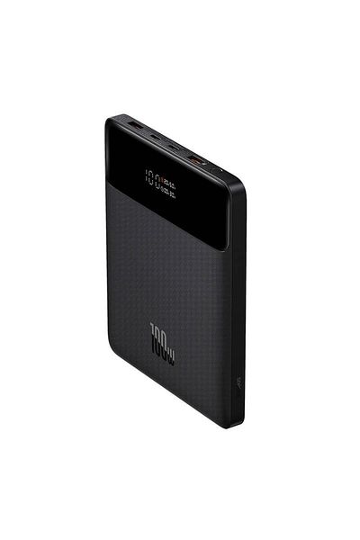 Baseus External Battery 100w, 2x Usb, 2x Type-c, 20,000mah, Type-c Cable Included, Power Bank Blade, Black