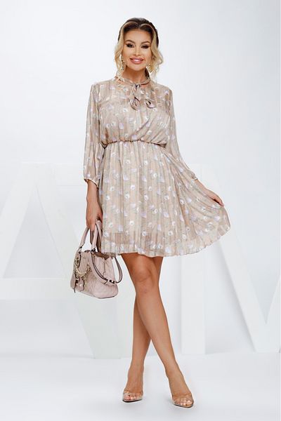 Atmosphere Fashion Short veil dress with floral print