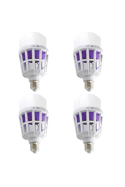Echo Soul Set 4 becuri LED 2 in 1 cu lampa UV anti insecte Echo Soul,20w