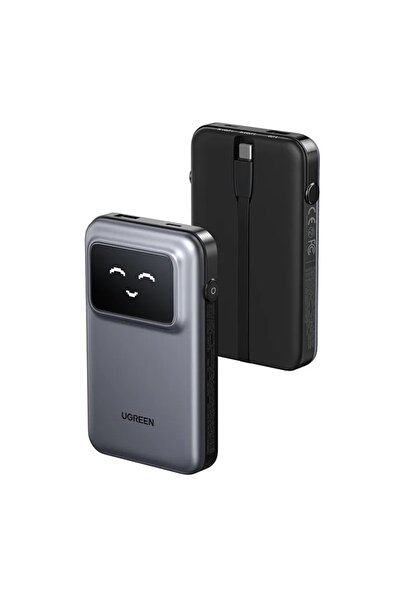 Ugreen Εξωτερική μπαταρία USB, καλώδιο Type-C, 10.000mAh, 30W, Power Bank PB511, γκρι