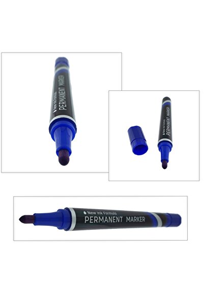 OEM Blue permanent marker, THINK U100, with 1.5MM round tip, for writing on any surface