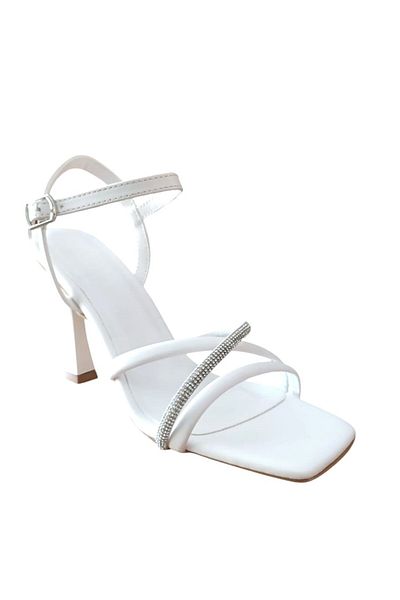 BS Shoes 0028 Women's Stoned Goblet Heel Open Shoes