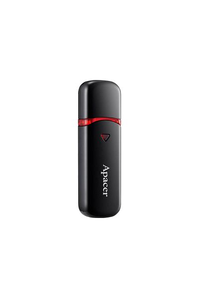 Apacer Memorie USB 2.0, capacitate 64 Gb, Apacer AH333 Mysterious Black, cu capac, neagra