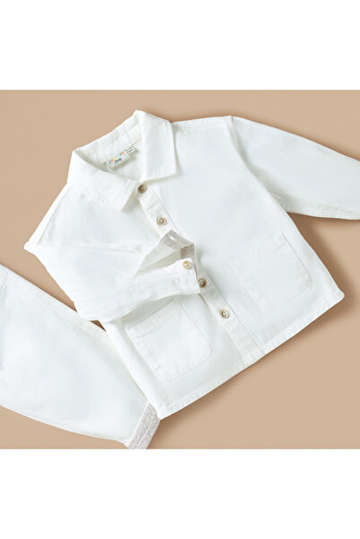 Juniors Solid Long Sleeves Shirt and Pant Set